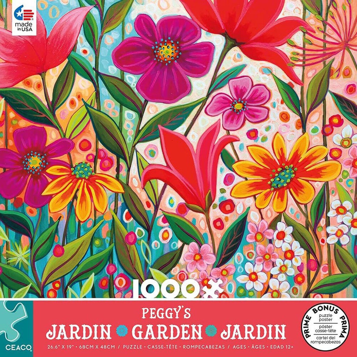 Ceaco - Peggy's Garden Fanciful 1000 Piece Puzzle