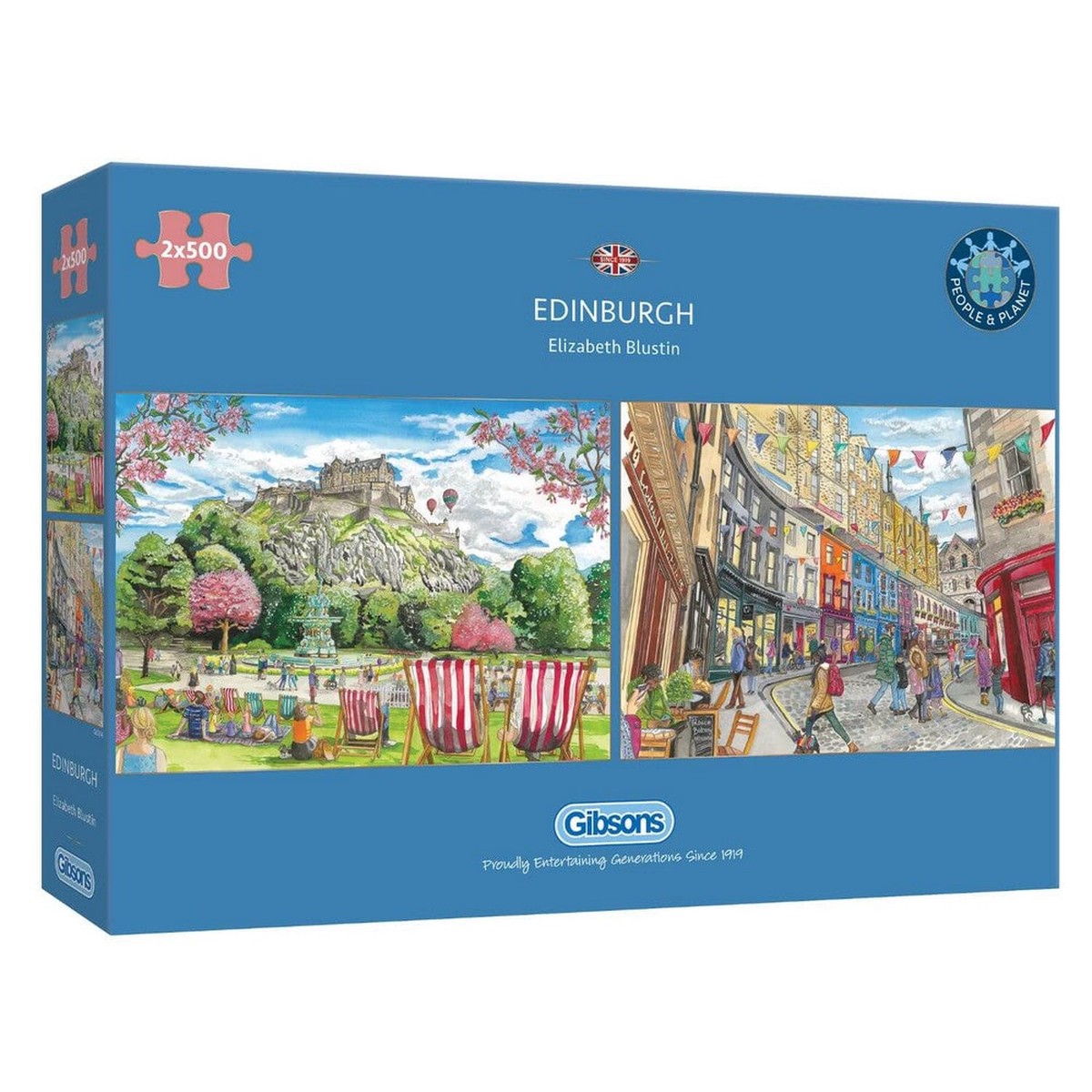 Gibsons - Edinburgh 2 x 500 Piece Puzzle