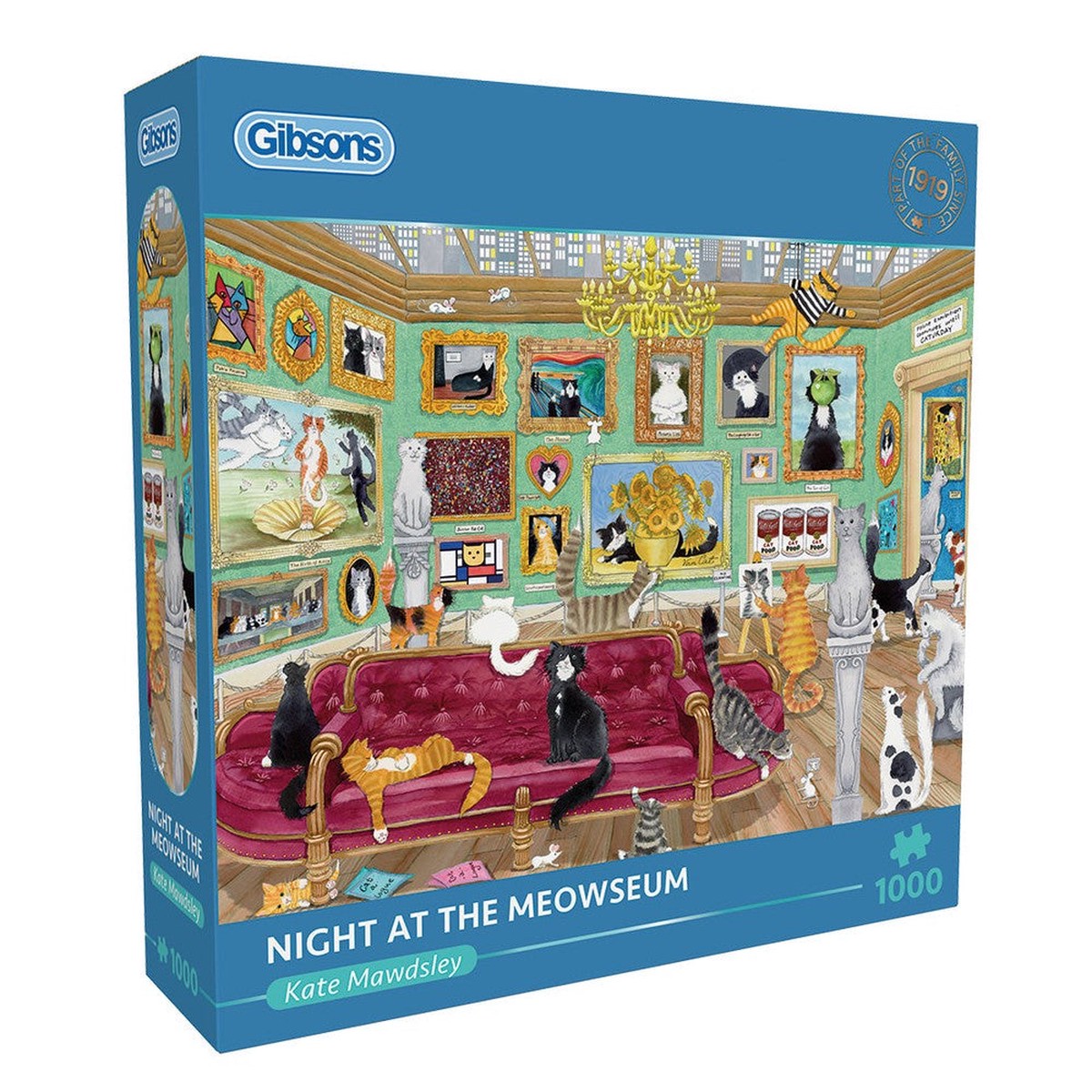 Gibsons - Night At The Meowseum 1000 Piece Puzzle