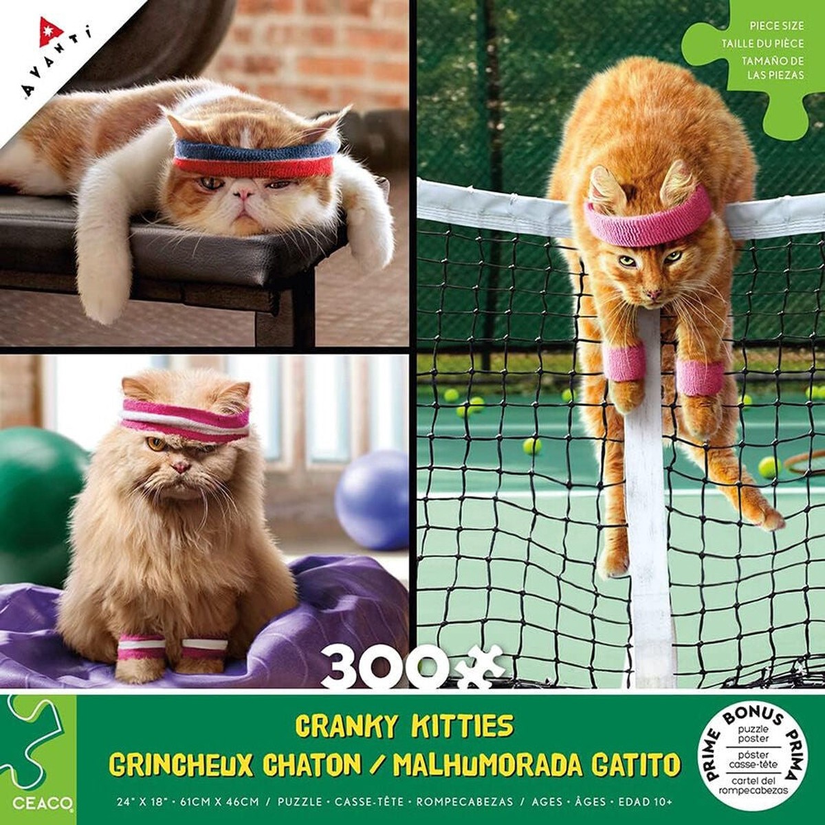 Ceaco - Cranky Kitties Trio 300 Piece Puzzle