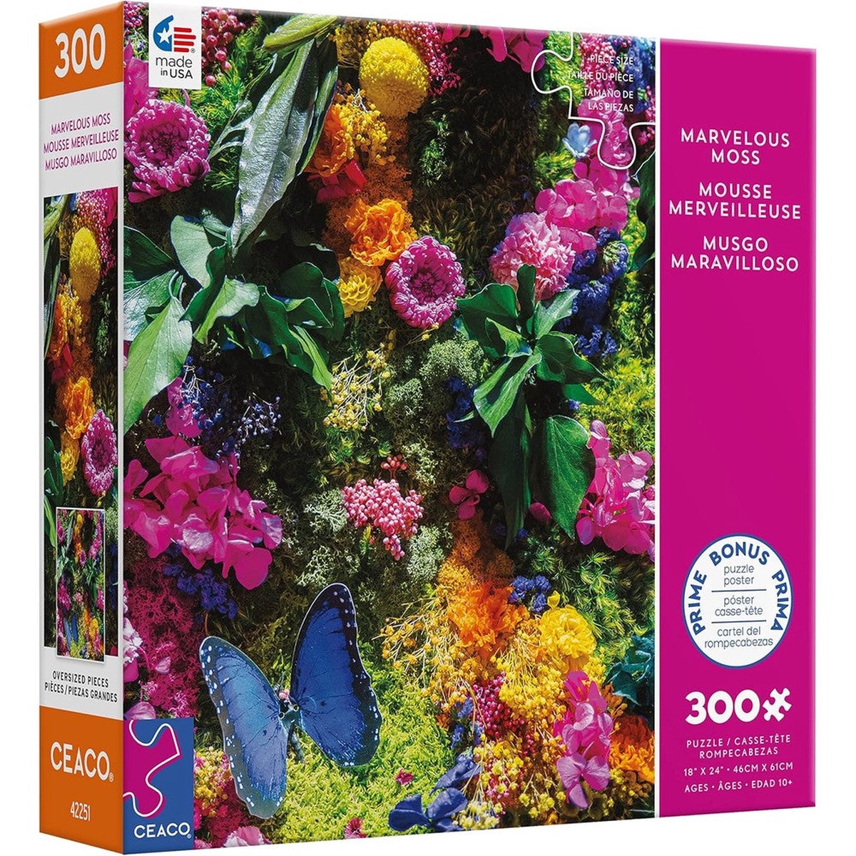 Ceaco - Marvelous Moss Butrfly 300 Piece Puzzle