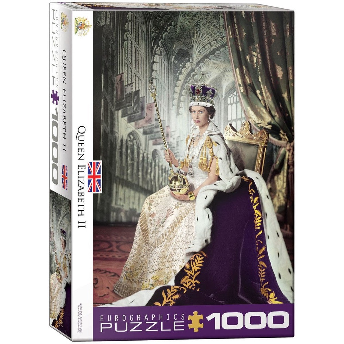 Queen Elizabeth Ii 1000 Piece Puzzle Eur