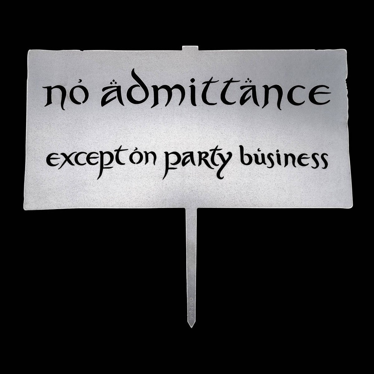 Weta Workshop: The Lord of the Rings Trilogy - No Admittance - Metalbird