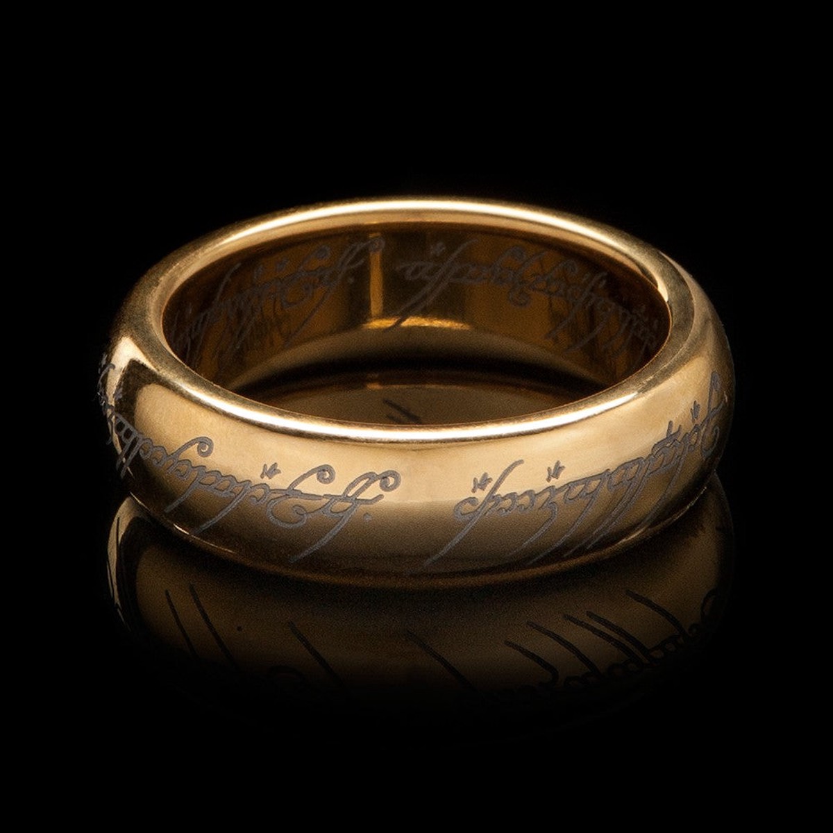 Weta Workshop: The Lord of the Rings Trilogy - The One Ring (with runes) - Gold Plated Tungsten 7