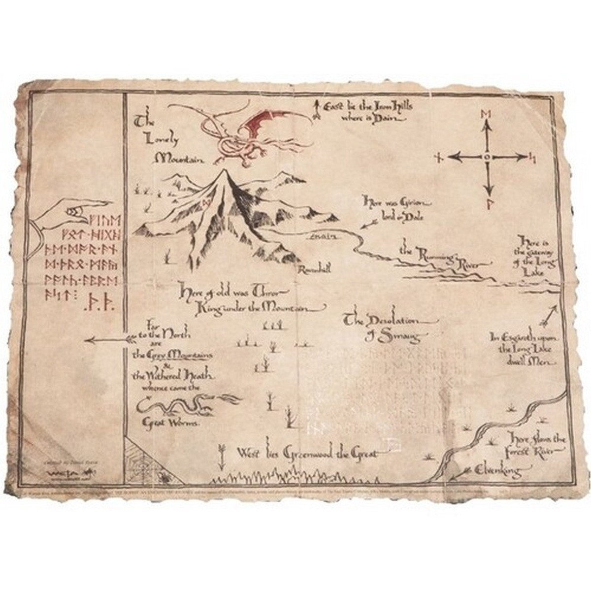 Weta Workshop: The Hobbit Trilogy - Art Print - Thorin's Map