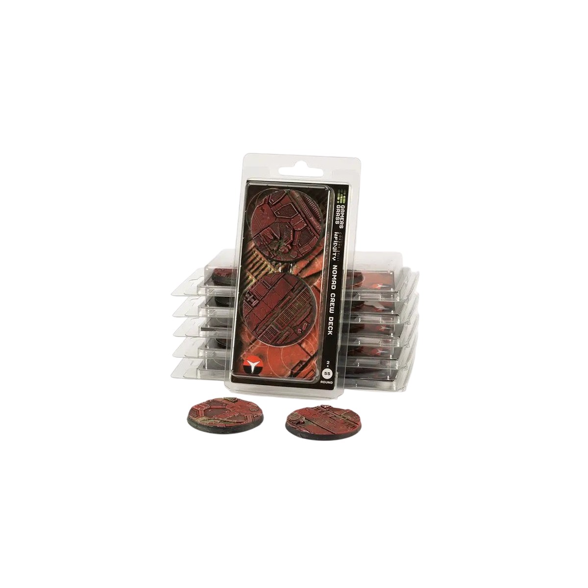 Gamers Grass - Battle Ready Bases - Nomad Crew Deck - Round 55mm (2x)