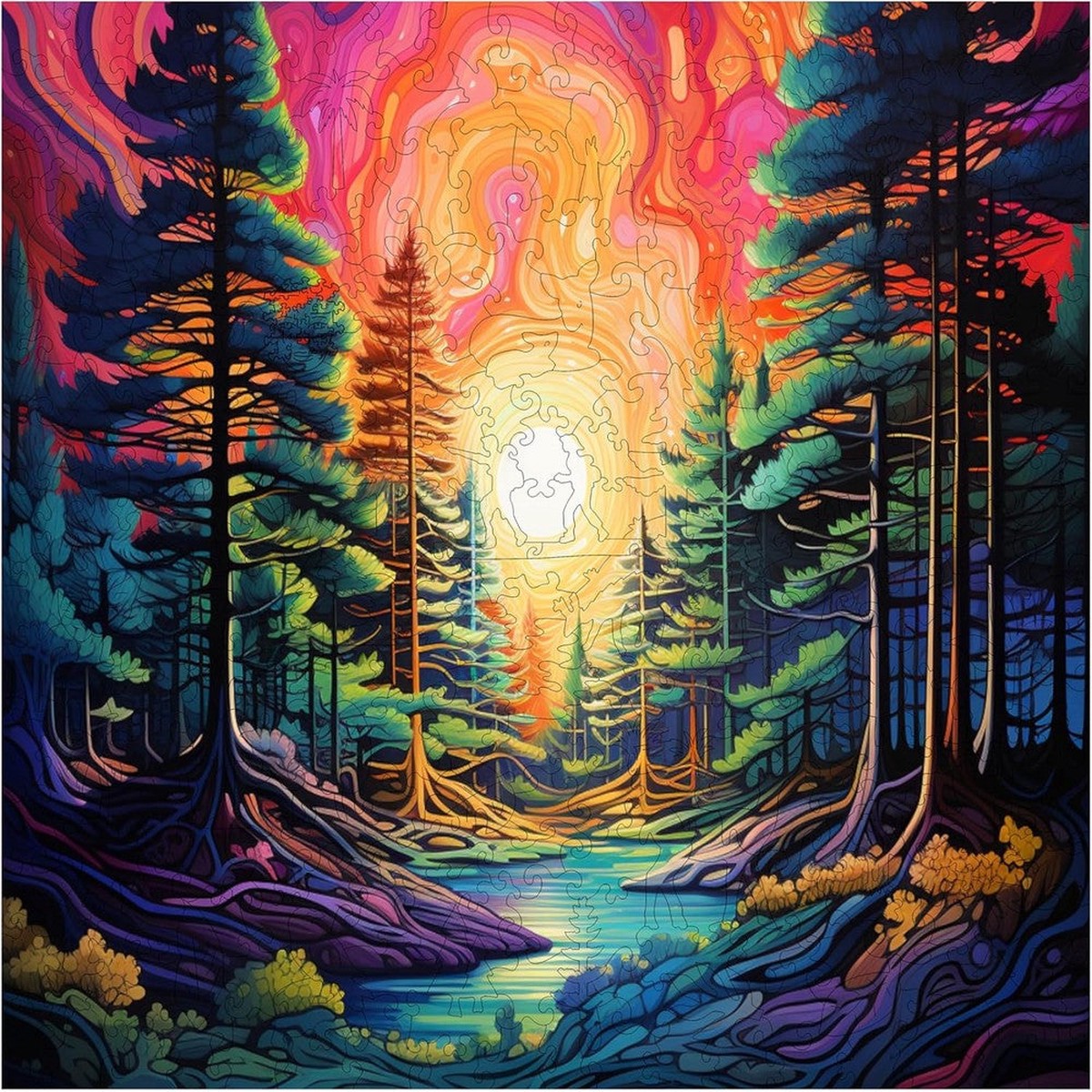 Trippy Puzzles - 300 Piece Wood Jigsaw Trippy Timber