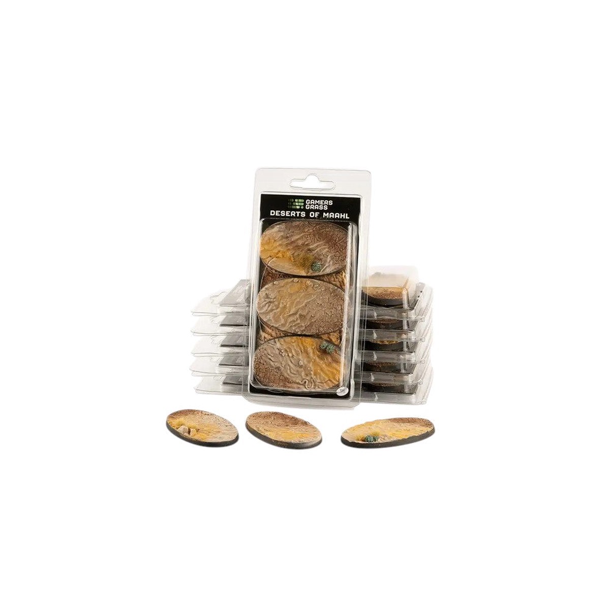 Gamers Grass - Battle Ready Bases - Deserts of Maahl - Oval 75mm (x3)