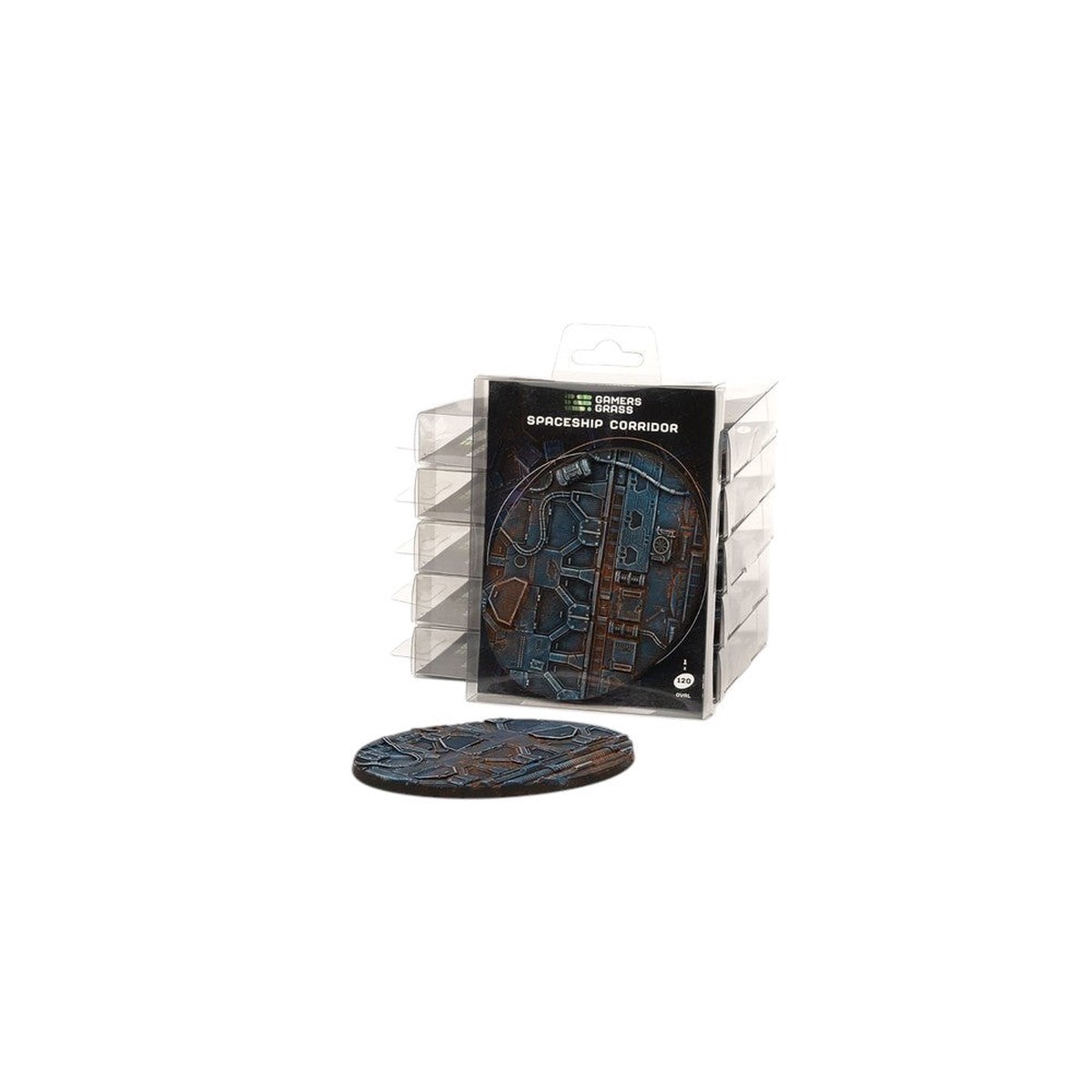 Gamers Grass - Battle Ready Bases - Spaceship Corridor - Oval 120mm (x1)