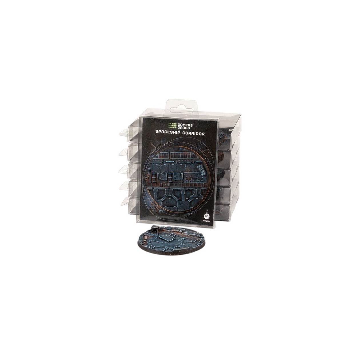 Gamers Grass - Battle Ready Bases - Spaceship Corridor - Round 90mm (x1)
