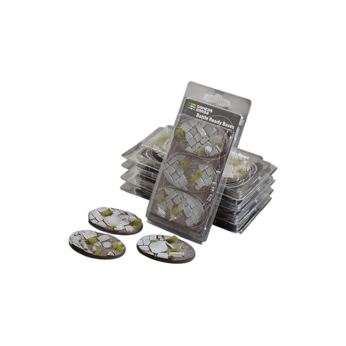 Gamers Grass - Battle Ready Bases - Temple - Oval 75mm (x3)
