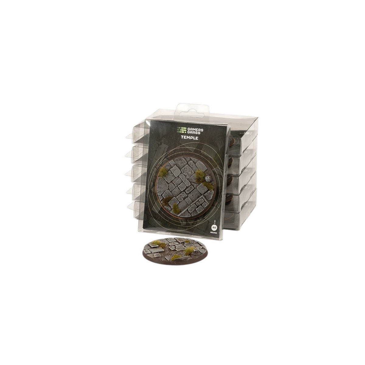 Gamers Grass - Battle Ready Bases - Temple - Round 80mm (x1)