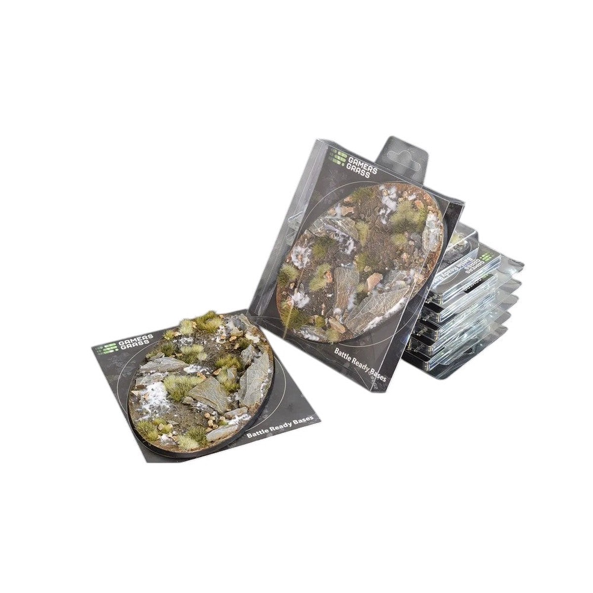 Gamers Grass - Battle Ready Bases - Winter - Oval 170mm (x1)
