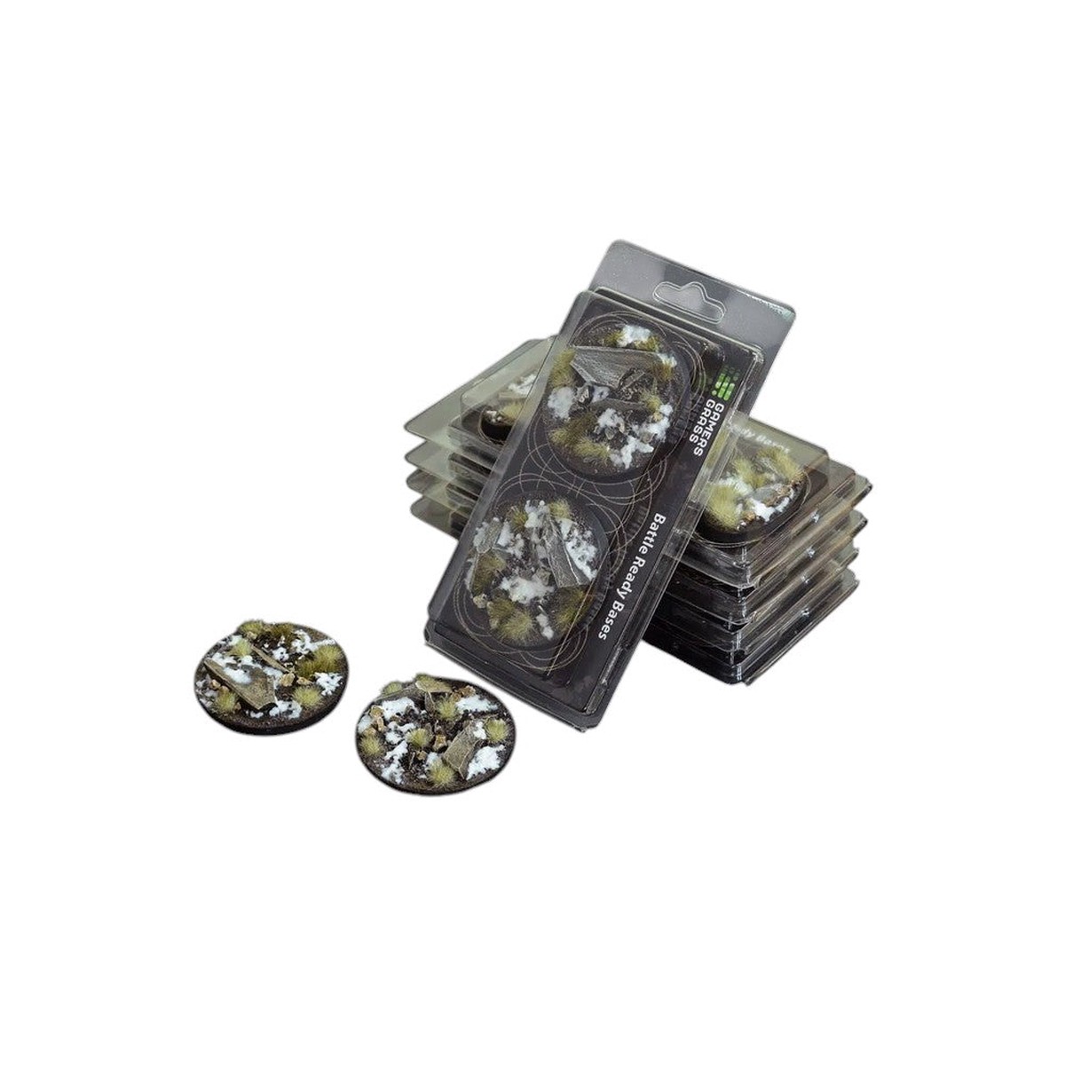 Gamers Grass - Battle Ready Bases - Winter - Round 60mm (x2)