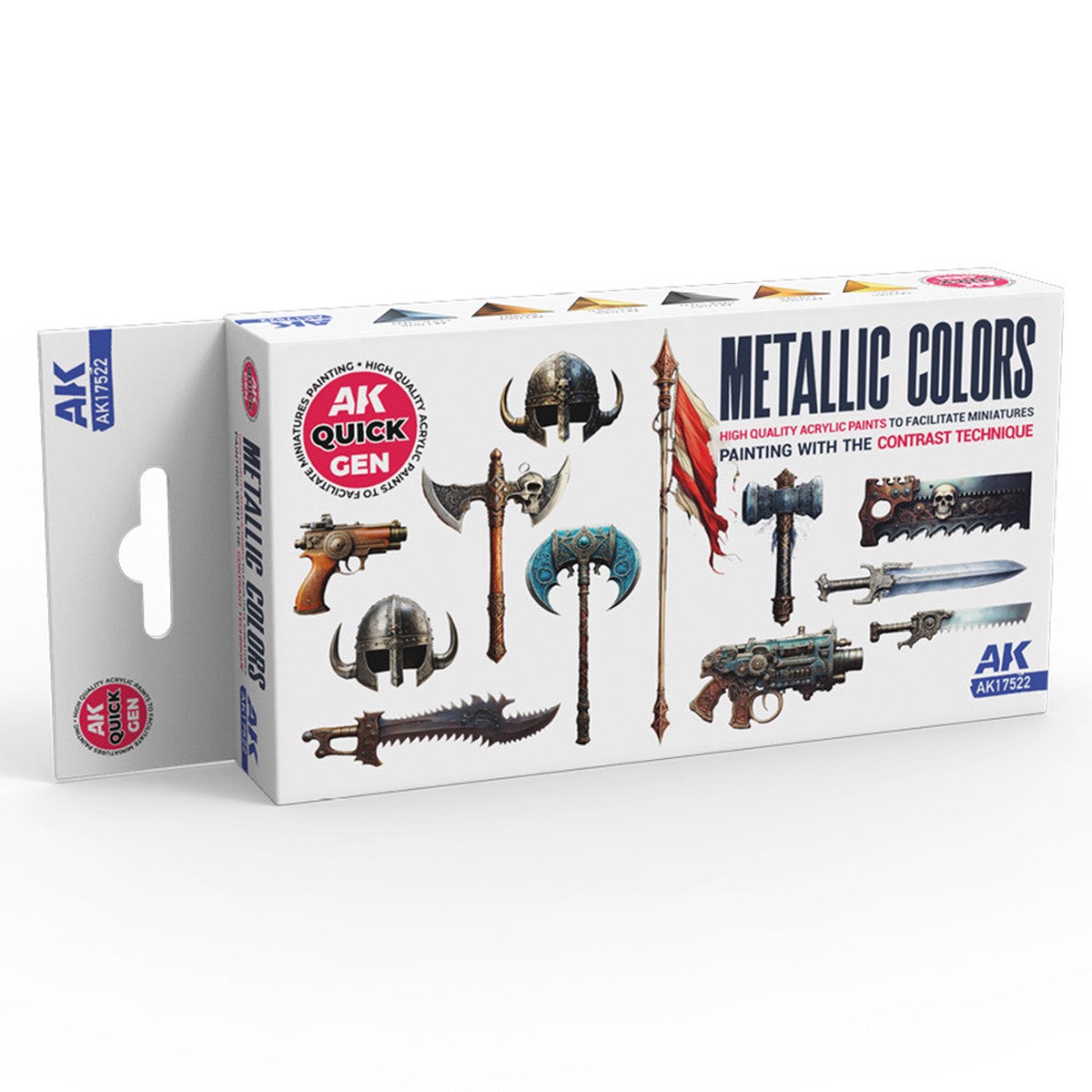 AK Interactive - Quick Gen - Metallics Set