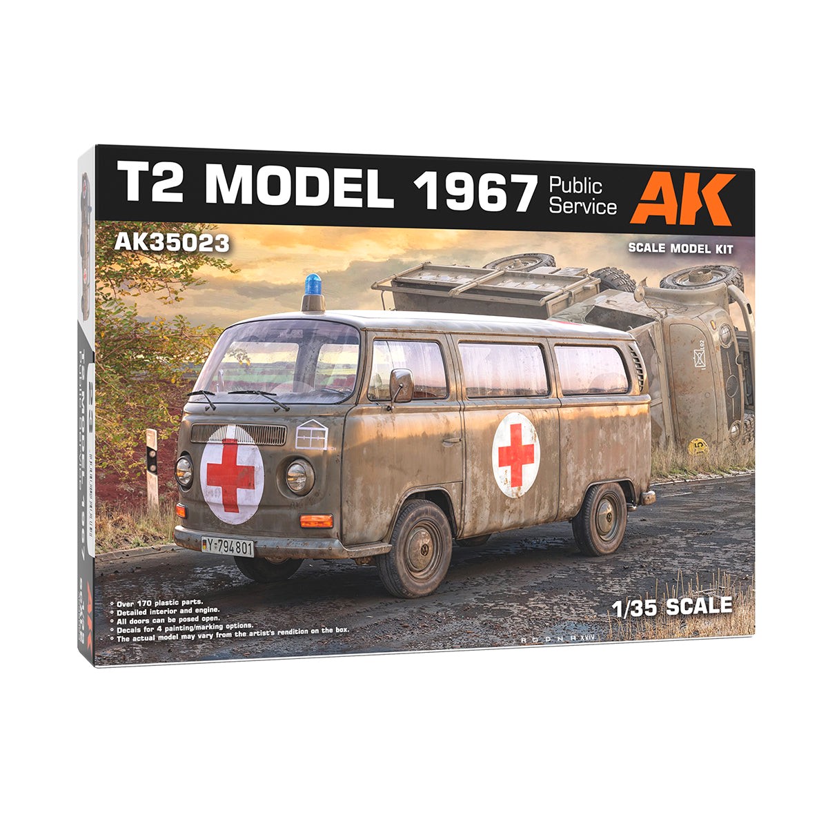 AK Interactive - Scale Models - T2 Model 1967 Public Service