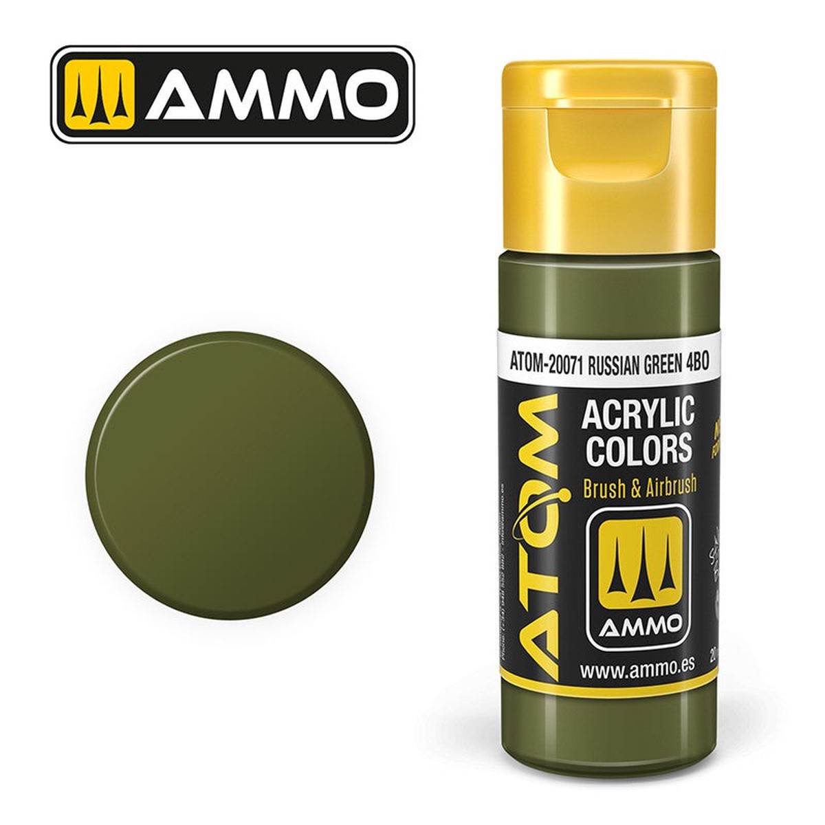 Ammo by MIG - Atom Color - Russian Green 4Bo 20ml