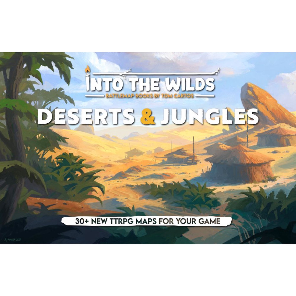 Hot Sale Into the Wilds Battlemap Books - Deserts & Jungles