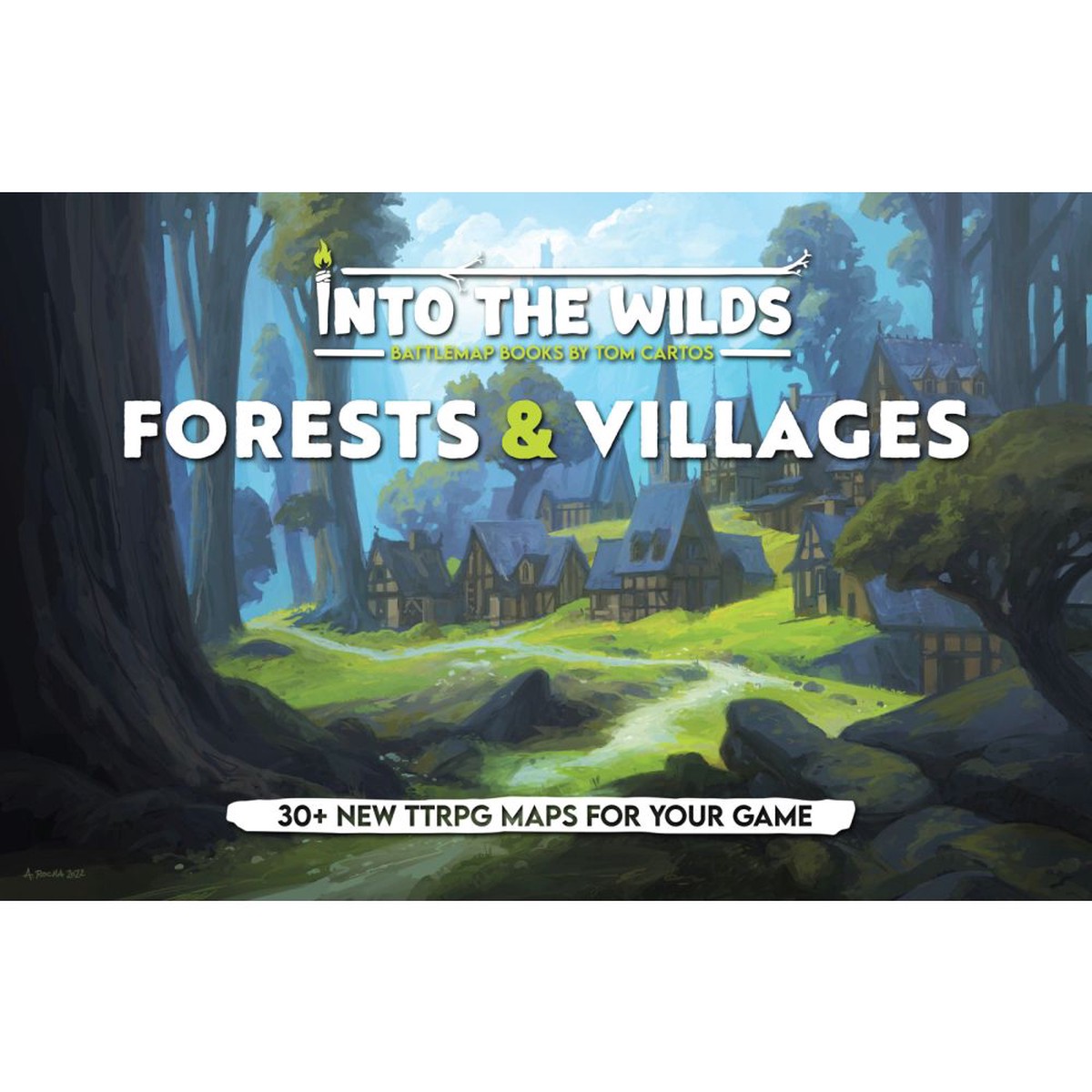 Hot Sale Into the Wilds Battlemap Books - Forests & Villages