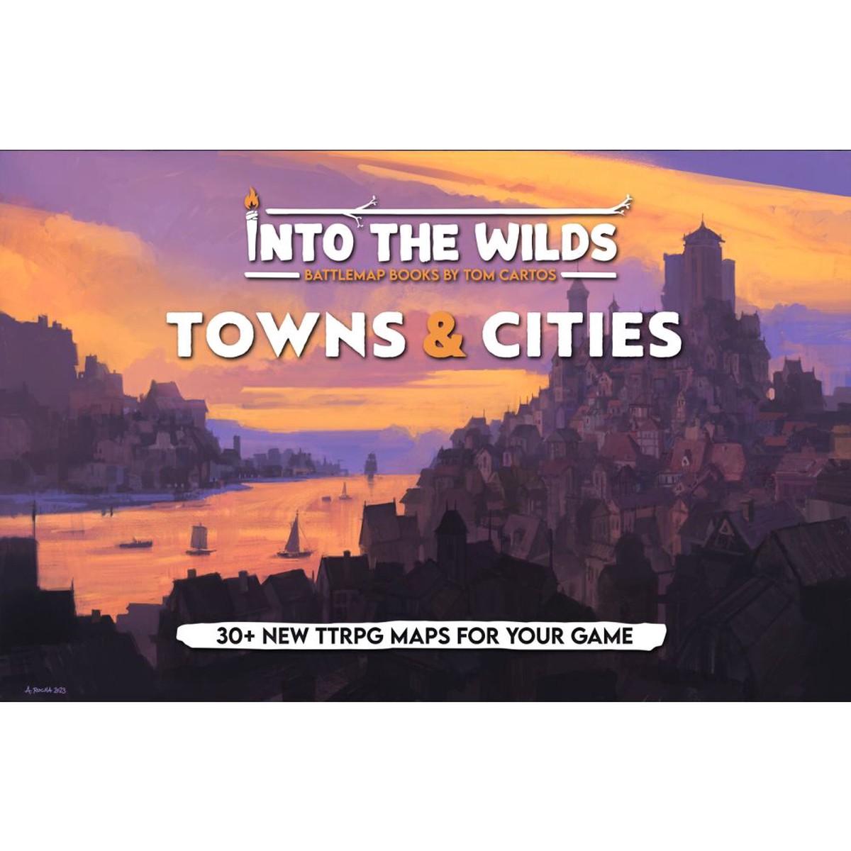 Hot Sale Into the Wilds Battlemap Books - Towns & Cities