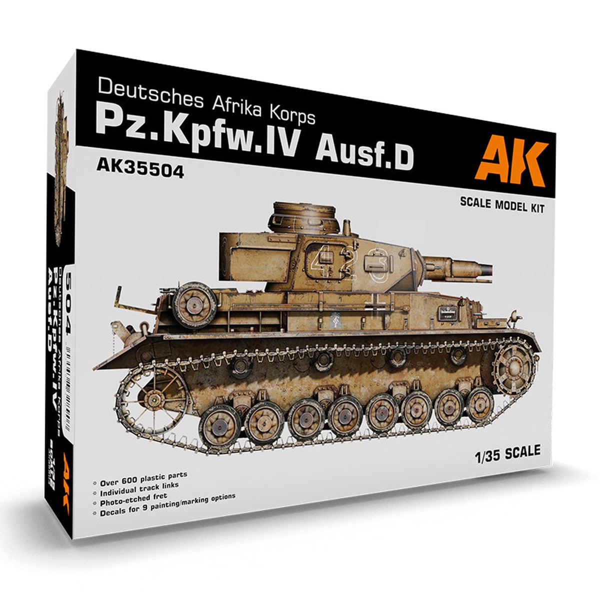 AK Interactive - Scale Models - Pz.Kpfw.IV Ausf.D Deutsches Afrika Korps