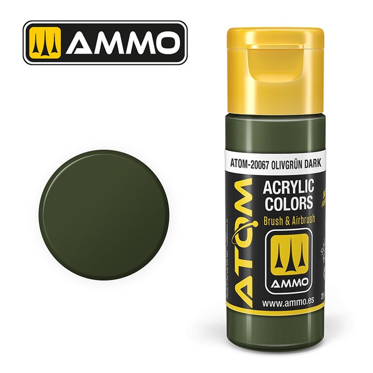 Ammo by MIG - Atom Color - Olivgrn Dark 20ml