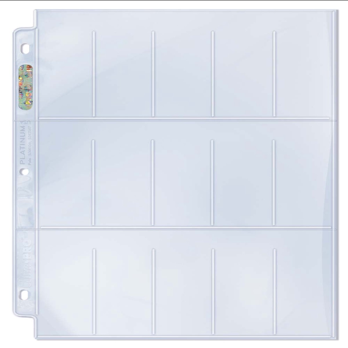 Ultra Pro: 15-Pocket Platinum Page for Tobacco Cards