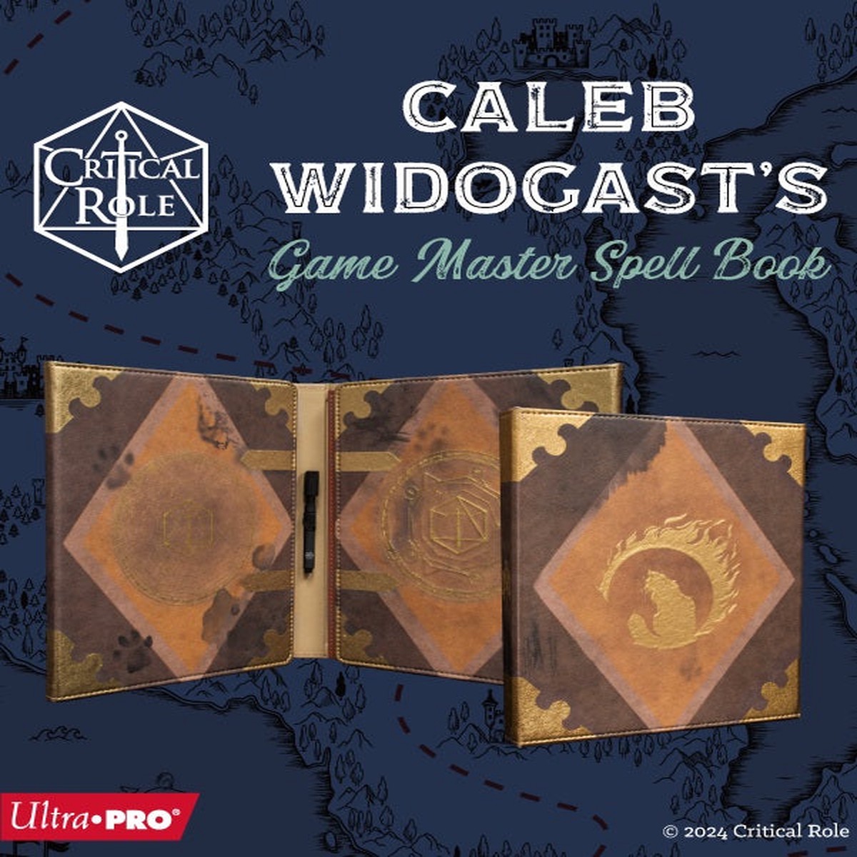 Ultra Pro: UP16480 Caleb Widogast's Game Master Spell Book for Critical Role (GM Screen)