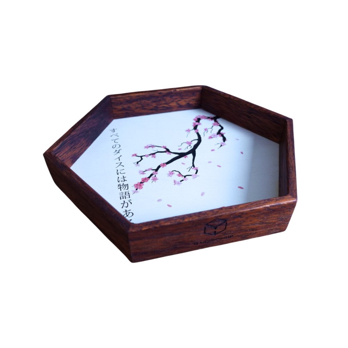 Q Workshop - Kanji Wooden Dice Tray