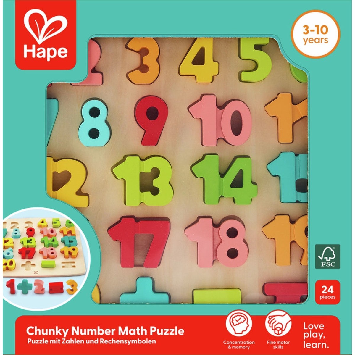 Hape - Puzzles: Chunky Number Math Puzzle
