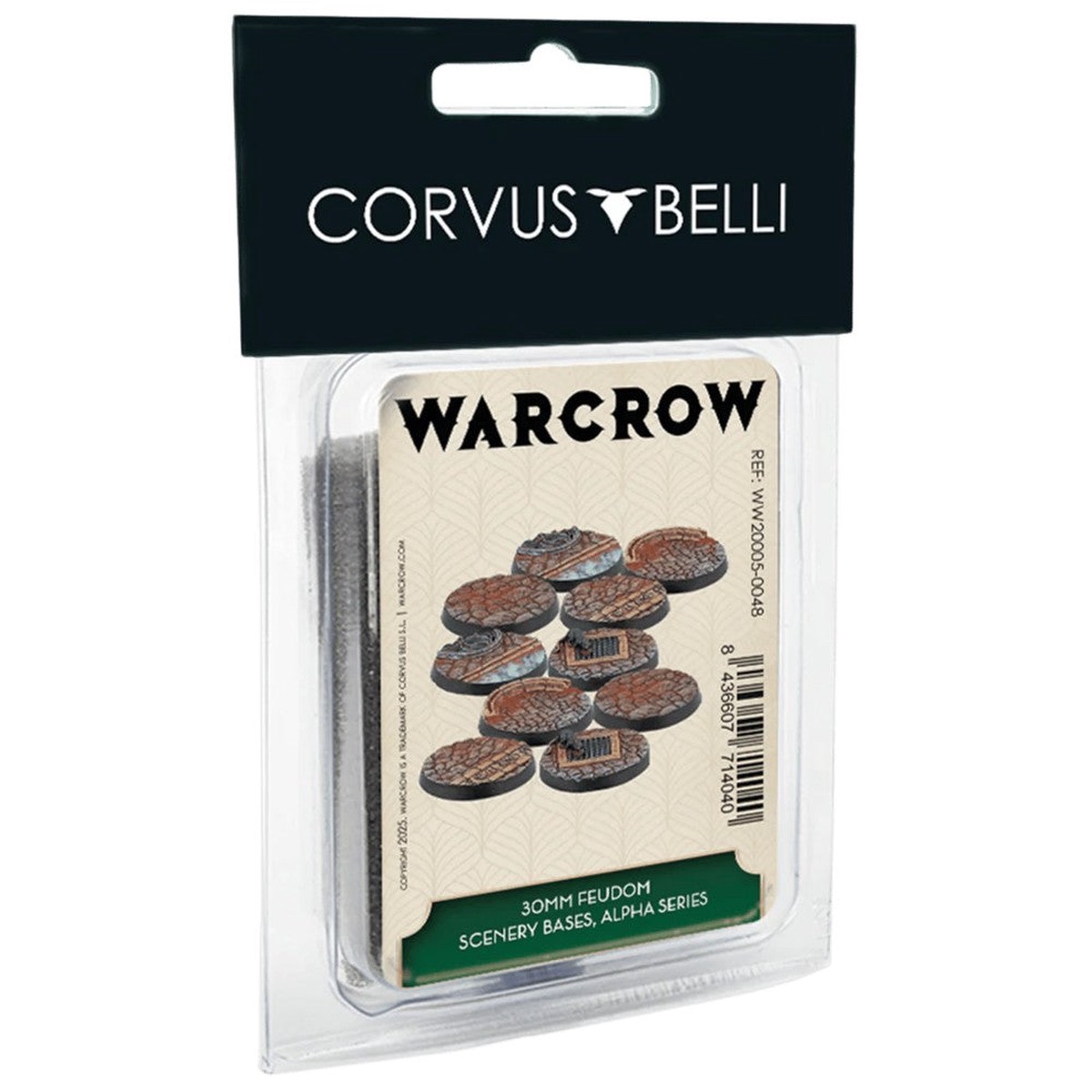 Warcrow: Bases: 30mm Feudom Scenery Bases - Alpha Series