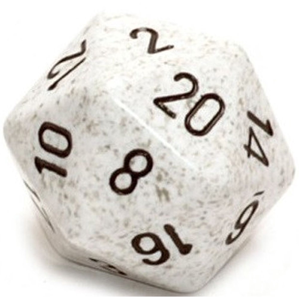 Speckled Arctic Camo 34mm d20 Dice