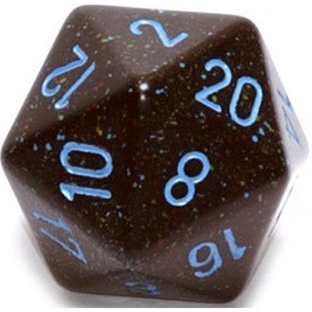 Speckled Blue Stars 34mm d20 Dice