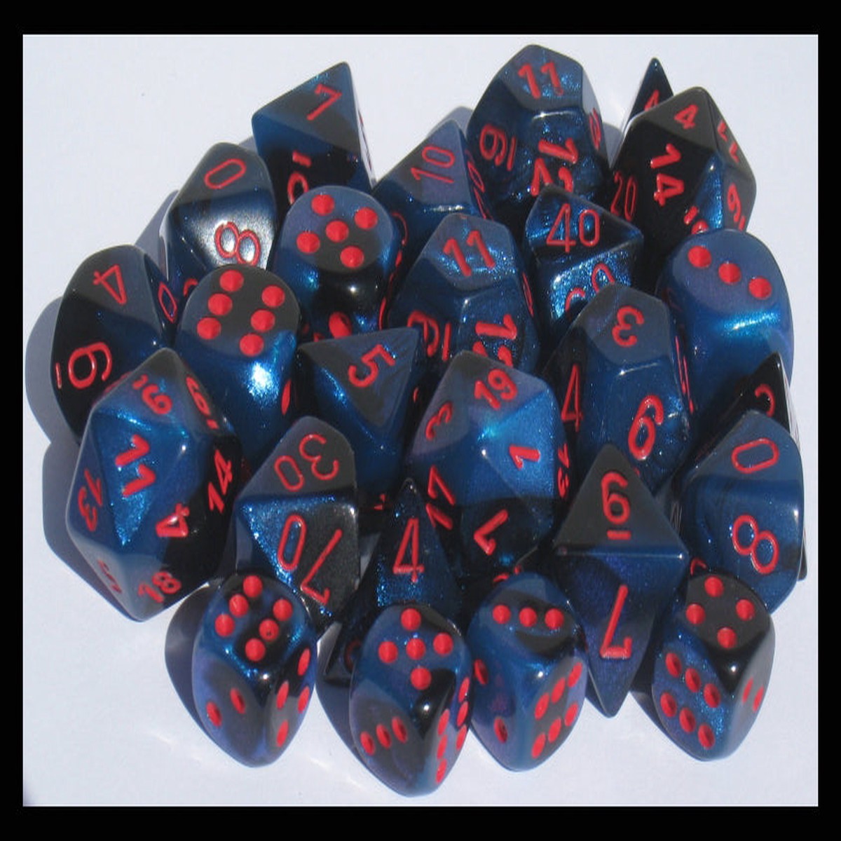 Gemini Starlight Black/Red 7-Die Set