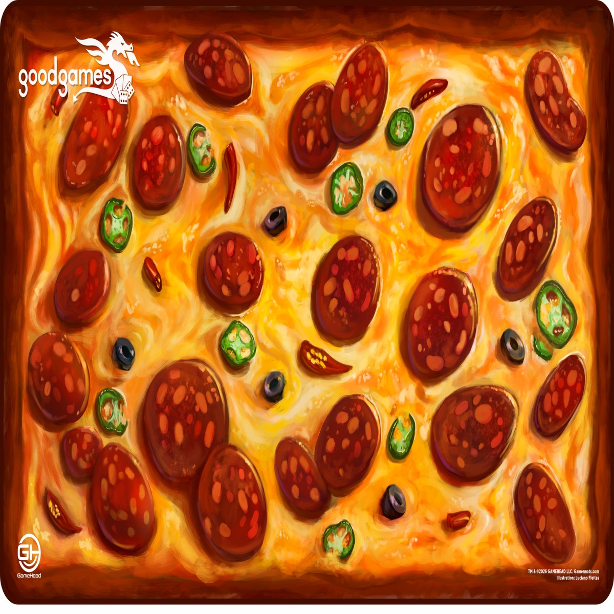Gamermats Teenage Mutant Ninja Turtles Playmat - Pizza