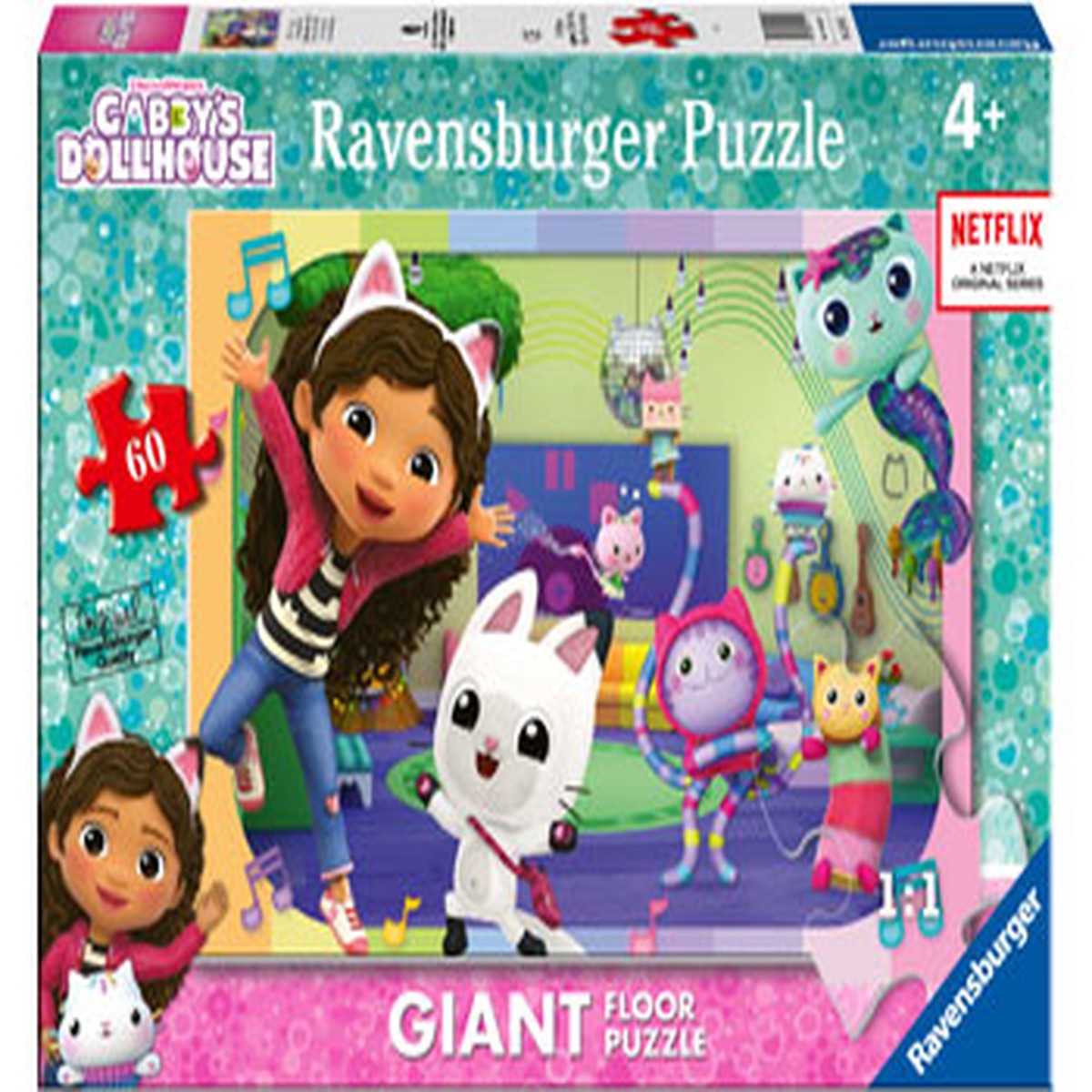 Ravensburger - Gabby's Dollhouse Giant Floor Puzzle 60 Pieces