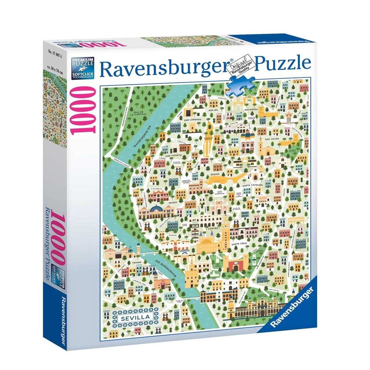 Ravensburger - Map Of Seville Puzzle 1000 Pieces